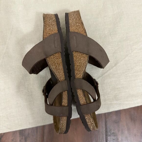 BIRKENSTOCK Mayari Sandals in Brown Birko-Flor - Picture 6 of 9